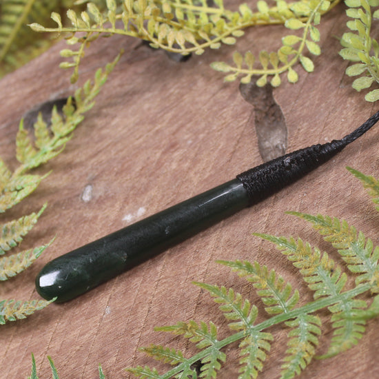 Kawakawa Pounamu Roimata Pendant - NZ Greenstone