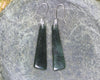 Roimata or Teardrop earrings carved from Kawakawa Pounamu - NZ Greenstone