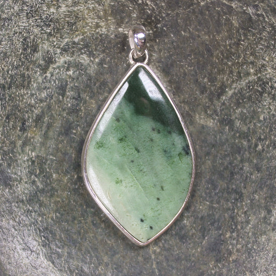 Sterling Silver Kawakawa Pounamu pendant 