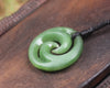 Koru carved from Hapopo Pounamu - NZ Greenstone