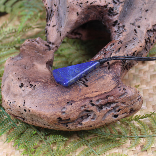 Lapis Lazuli carved Roimata pendant