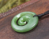 Koru carved from Hapopo Pounamu - NZ Greenstone