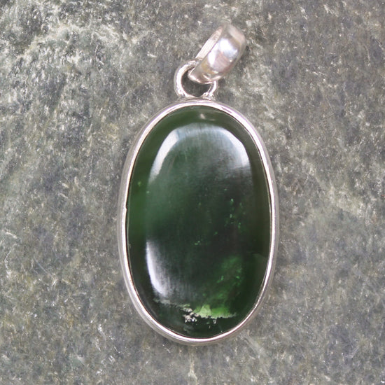 Sterling Silver Kawakawa Pounamu pendant 