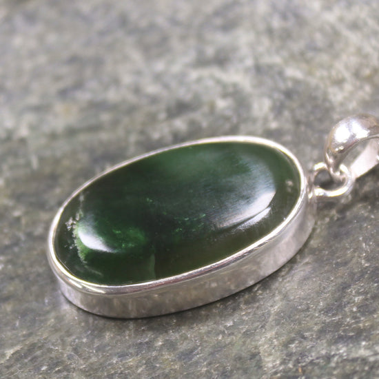Sterling Silver Kawakawa Pounamu pendant 