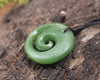Koru carved from Hapopo Pounamu - NZ Greenstone