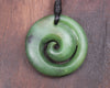 Koru carved from Hapopo Pounamu - NZ Greenstone