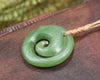 Koru carved from Hapopo Pounamu - NZ Greenstone