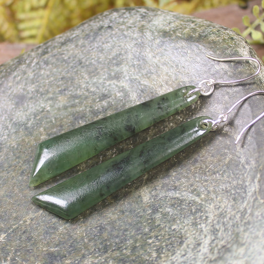Hapopo Pounamu Earrings