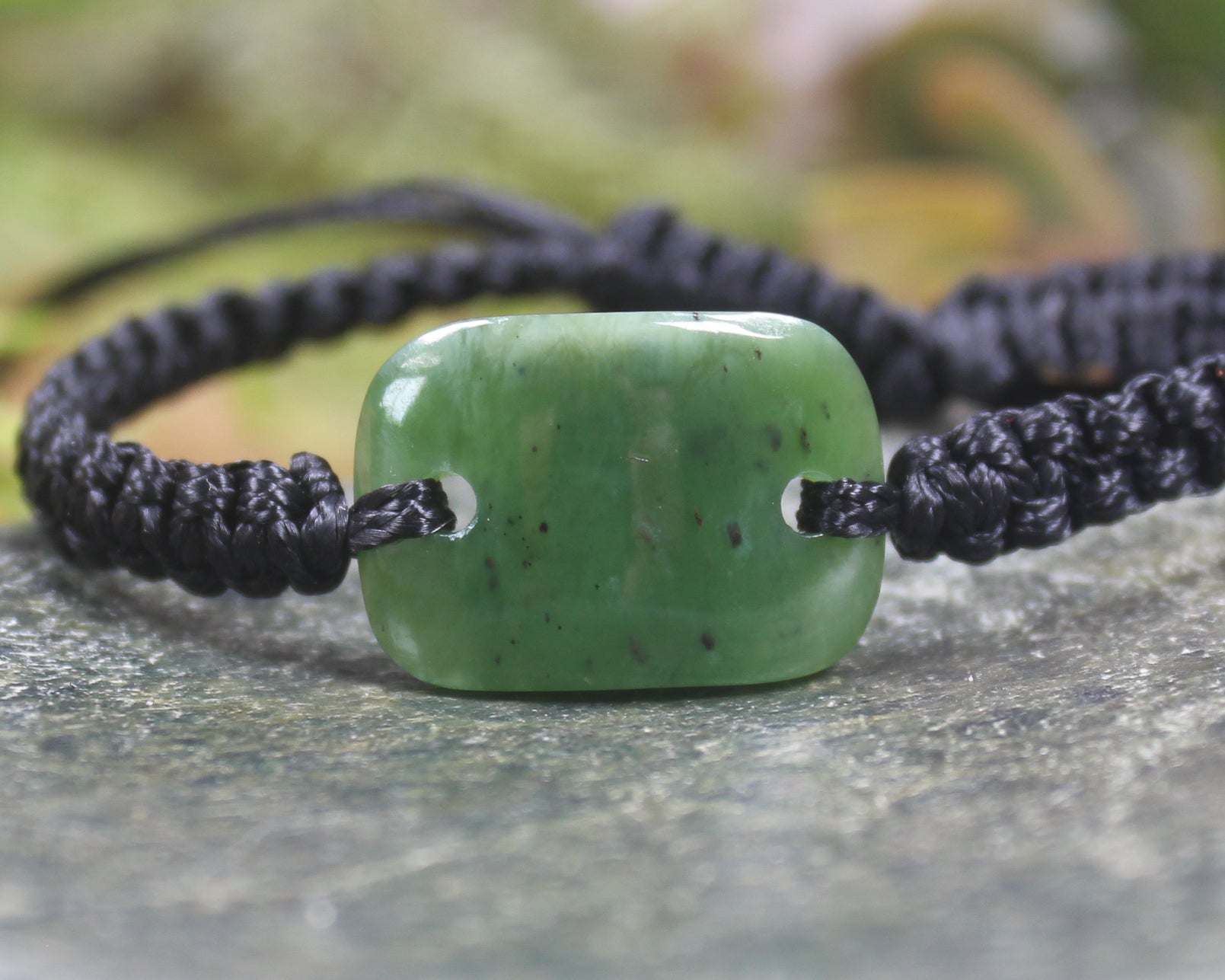 Adjustable Hapopo Pounamu Bracelet - New Zealand Greenstone