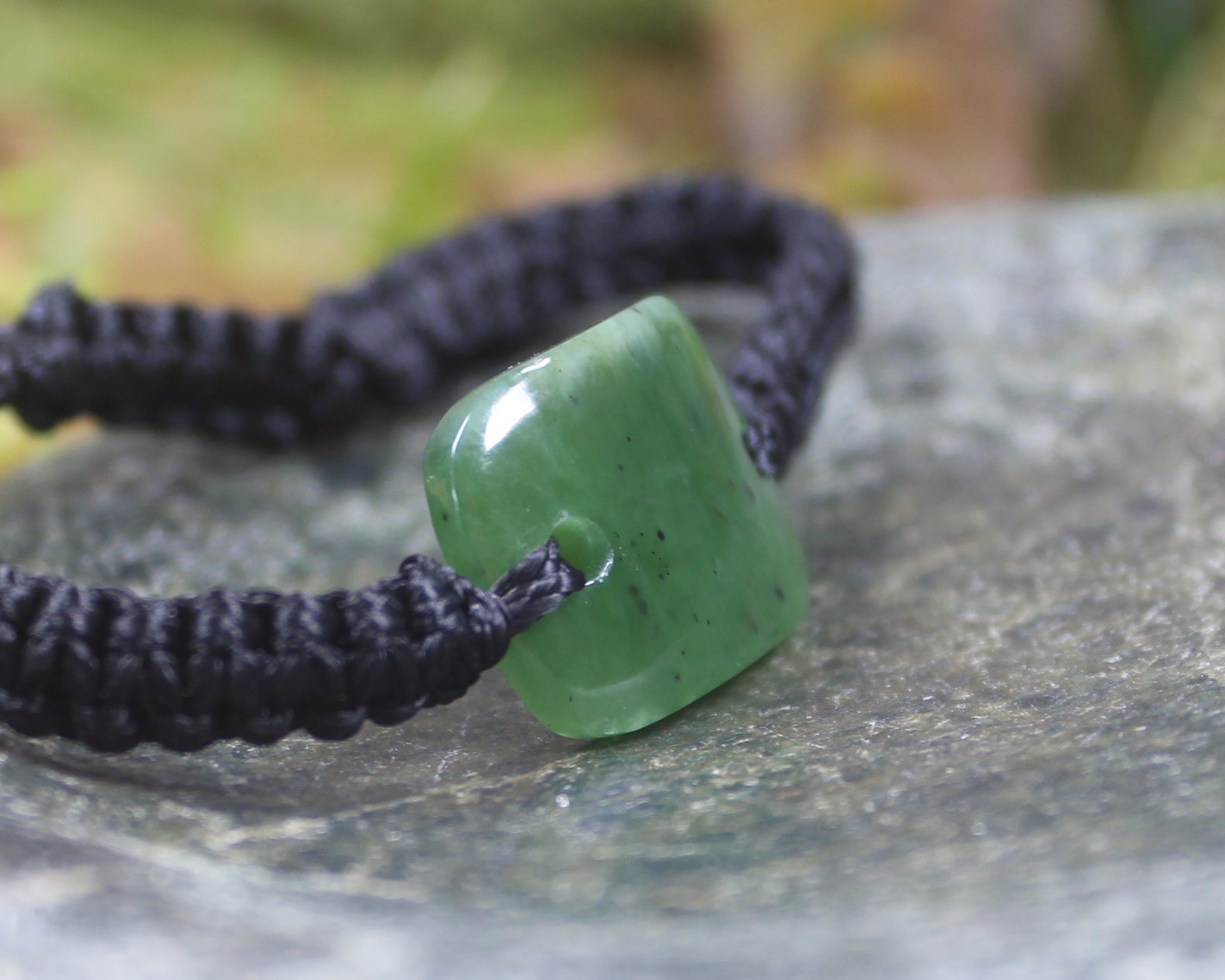 Adjustable Hapopo Pounamu Bracelet - New Zealand Greenstone