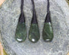 Roimata Teardrop carved from Rimu Pounamu - NZ Greenstone