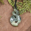 Koru Twist carved from Hapopo Pounamu - NZ Greenstone