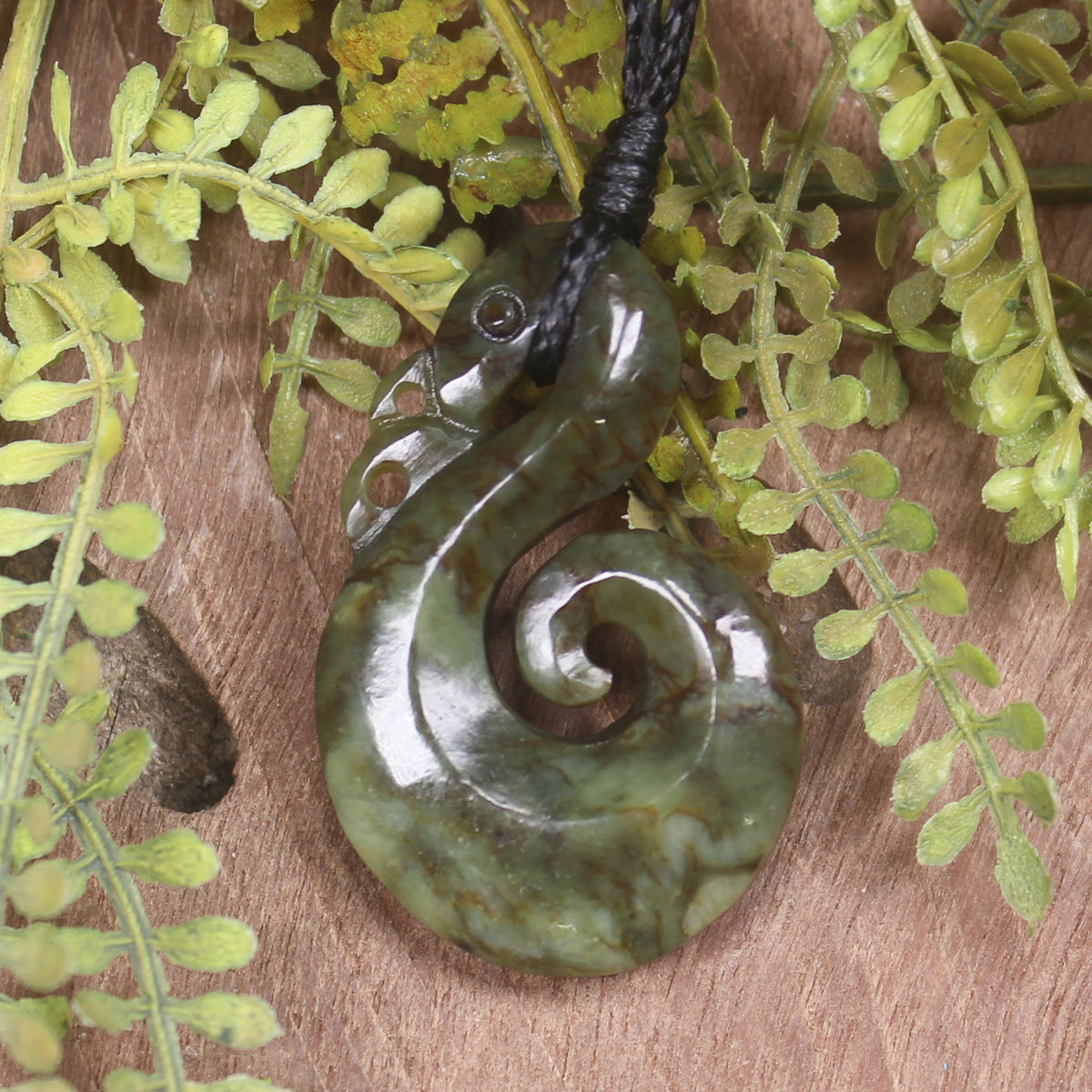 Manaia pendant carved from Rimu Pounamu - NZ Greenstone