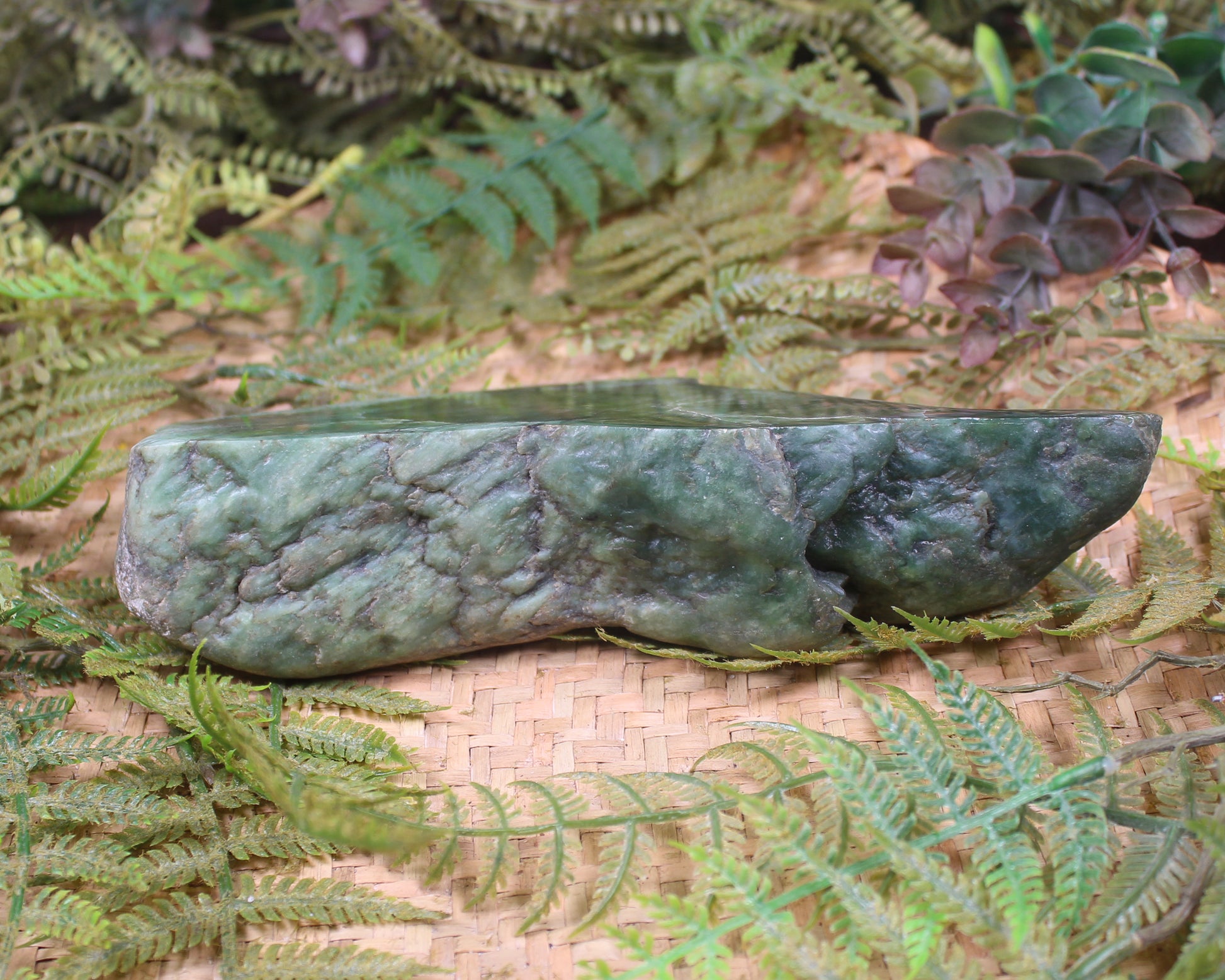Freeform Kawakawa Pounamu Sculpture