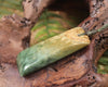 Toki or Adze Pendant carved from Flower Jade Pounamu - NZ Greenstone