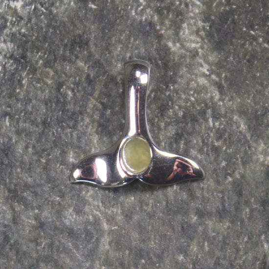 Hapopo Pounamu pendant set in Sterling Silver - NZ Greenstone