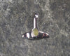 Hapopo Pounamu pendant set in Sterling Silver - NZ Greenstone