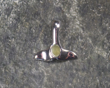 Hapopo Pounamu pendant set in Sterling Silver - NZ Greenstone