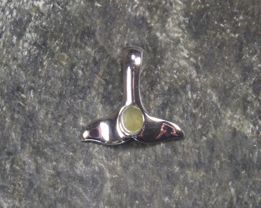 Hapopo Pounamu pendant set in Sterling Silver - NZ Greenstone
