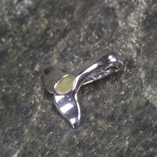 Hapopo Pounamu pendant set in Sterling Silver - NZ Greenstone