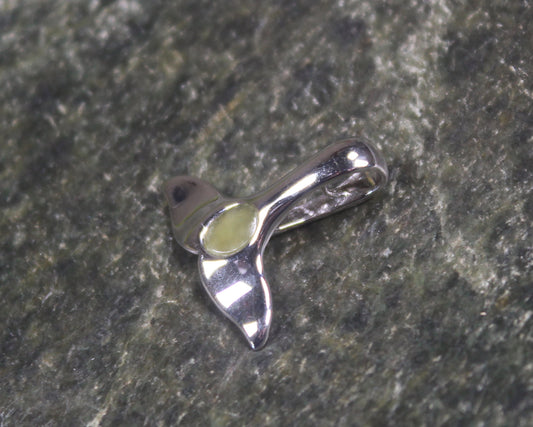 Hapopo Pounamu pendant set in Sterling Silver - NZ Greenstone