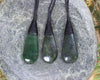 Roimata Teardrop carved from Rimu Pounamu - NZ Greenstone