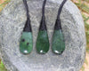 Roimata Teardrop carved from Kawakawa Pounamu - NZ Greenstone