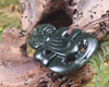 Hei Tiki carved from Kawakawa Pounamu - NZ Greenstone
