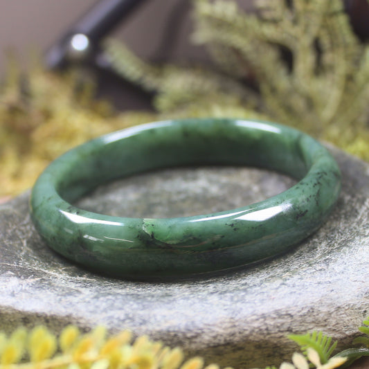 Bangle carved from Hapopo Pounamu - NZ Greenstone