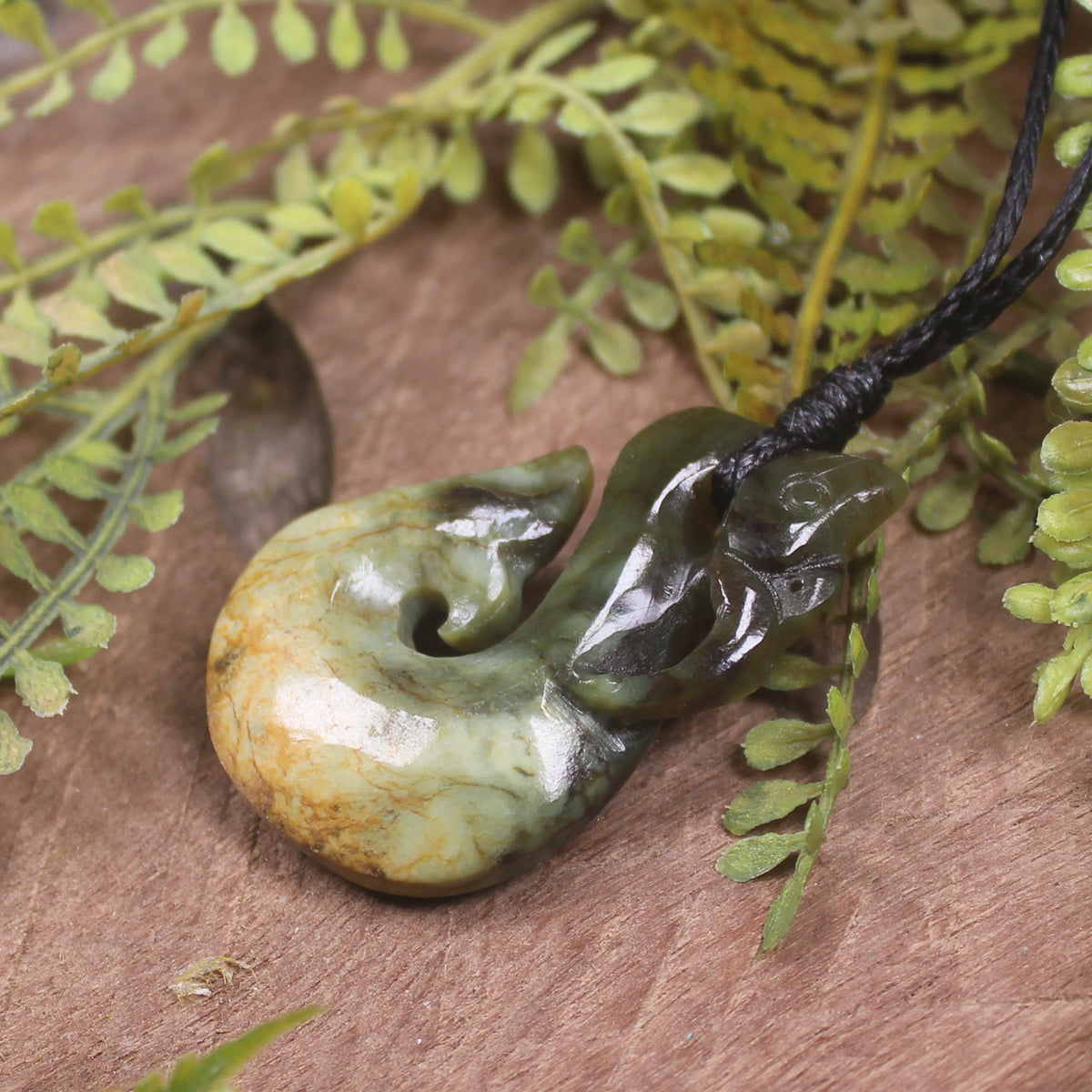 Manaia pendant carved from Rimu Pounamu - NZ Greenstone