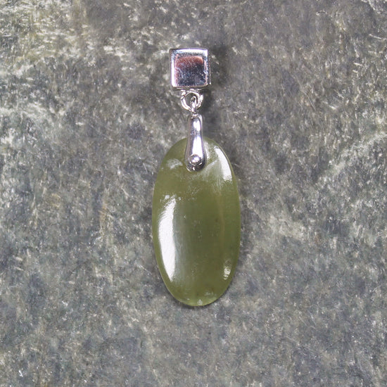 Sterling silver hapopo pounamu pendant