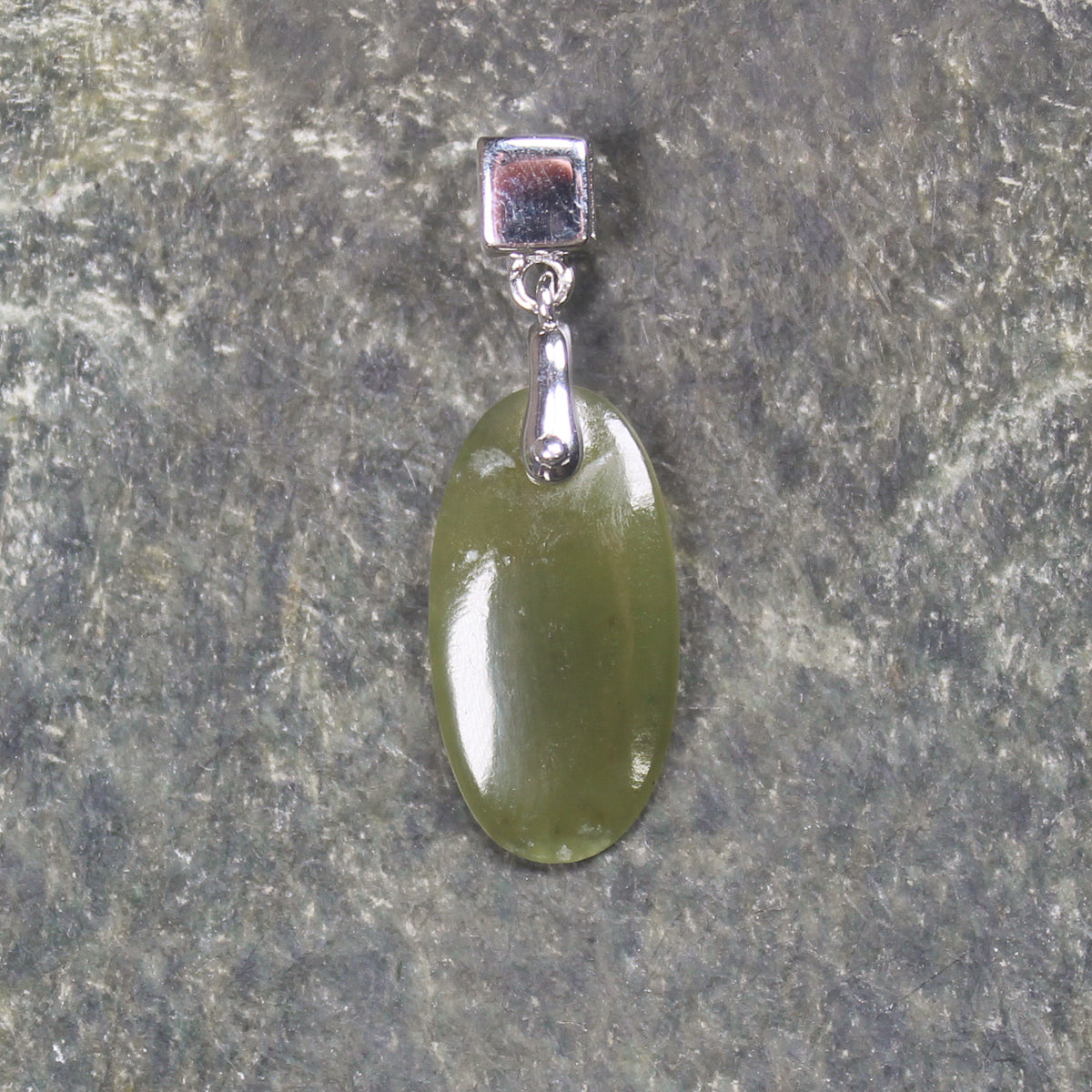 Sterling silver hapopo pounamu pendant