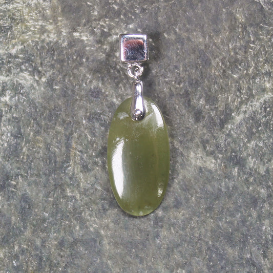 Sterling silver hapopo pounamu pendant