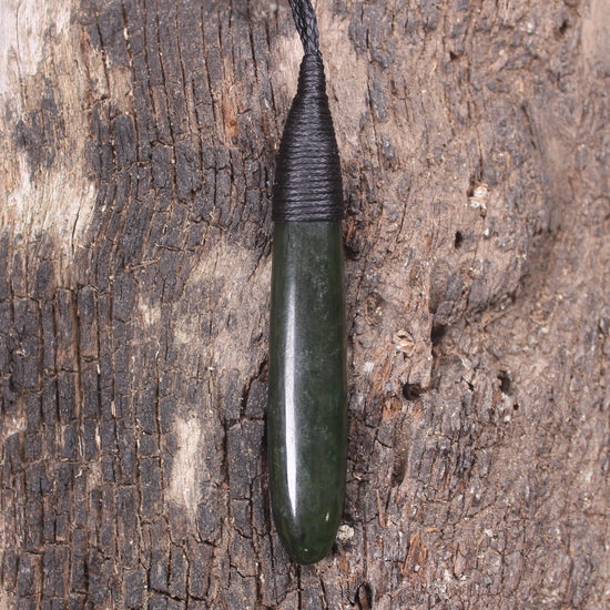 Kawakawa Pounamu Roimata Pendant - NZ Greenstone