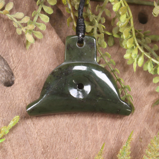 Rimu Pounamu Dog Whistle Pendant - NZ Greenstone
