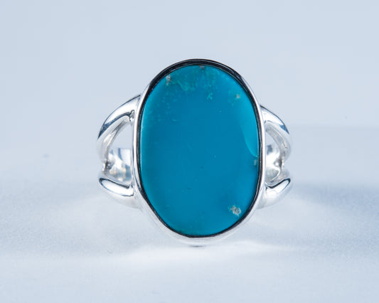 Kingman Mine Turquoise Sterling Silver Ring