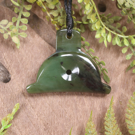 Hapopo Pounamu Dog Whistle Pendant - NZ Greenstone