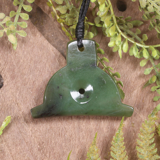 Hapopo Pounamu Dog Whistle Pendant - NZ Greenstone