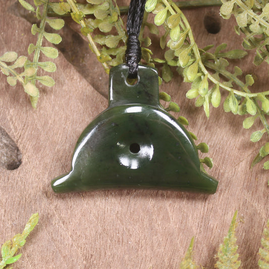 Rimu Pounamu Dog Whistle Pendant - NZ Greenstone