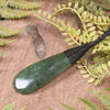 Roimata or Teardop carved from Hapopo Pounamu - NZ Greenstone