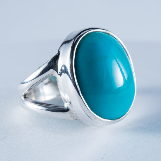 Kingman Mine Turquoise Sterling Silver Ring S7
