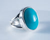 Kingman Mine Turquoise Sterling Silver Ring S7