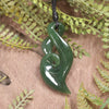 Koru Twist carved from Hapopo Pounamu - NZ Greenstone