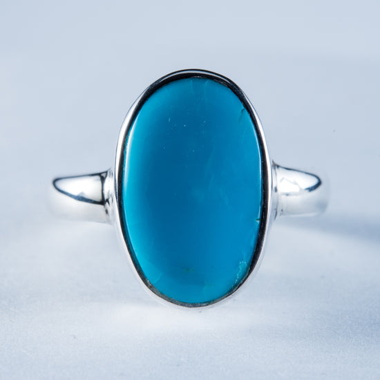 Kingman Mine Turquoise Sterling Silver Ring S8