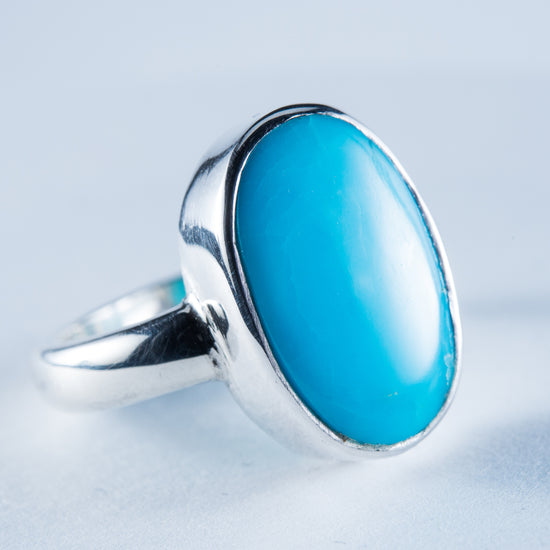 Kingman Mine Turquoise Sterling Silver Ring S8
