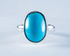 Kingman Mine Turquoise Sterling Silver Ring S8 (S605)
