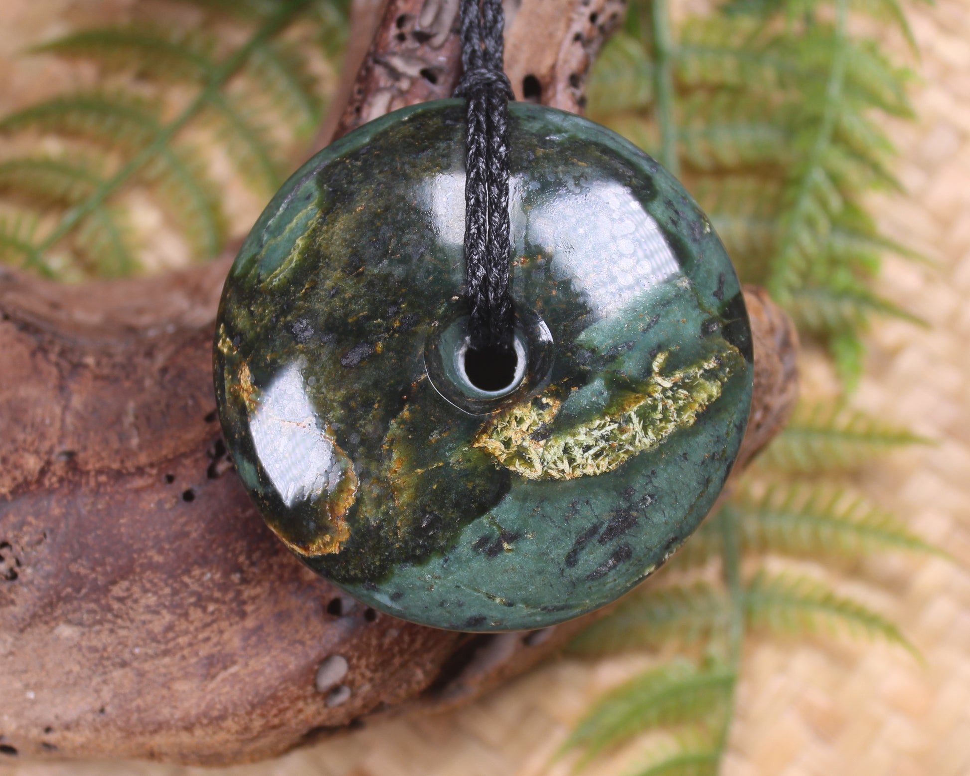 Porowhita carved from NZ Serpentine