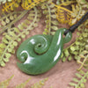 Twist carved from Hapopo Pounamu - NZ Greenstone