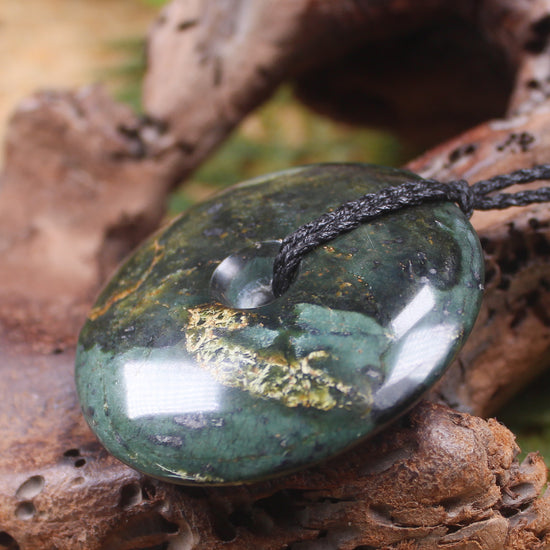 Porowhita carved from NZ Serpentine