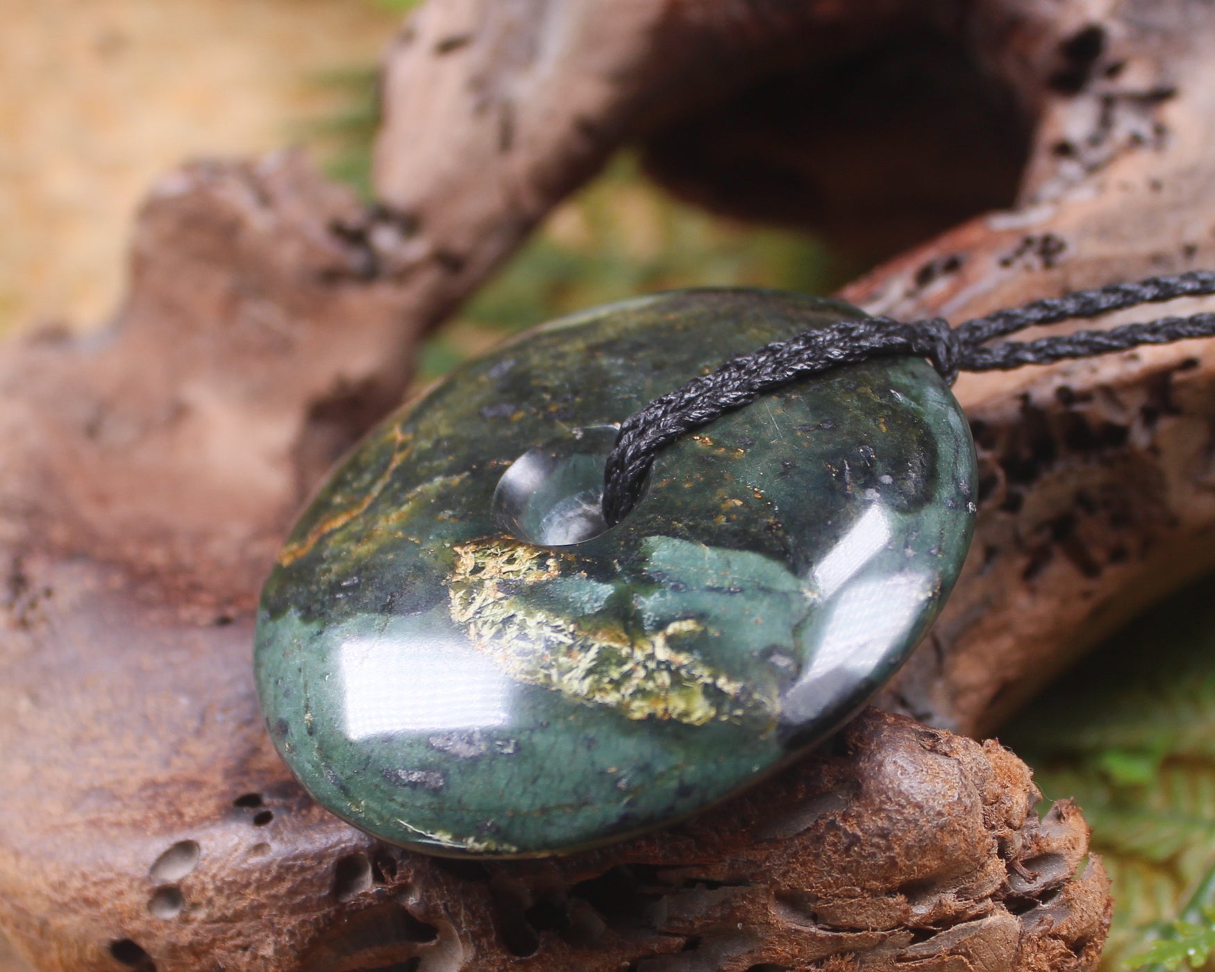 Porowhita carved from NZ Serpentine